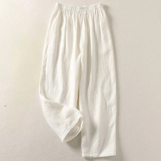 Amalia™ - Pantalon fluide en coton et lin