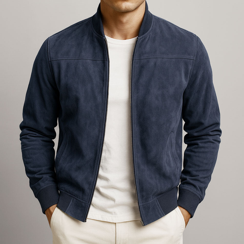 Marceaux™ – Le Blouson en Suède Authentique pour Homme