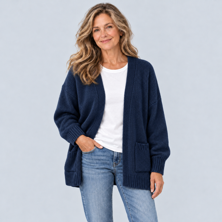 Madeleine™ – Cardigan Élégant à Devant Ouvert