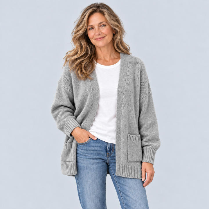 Madeleine™ – Cardigan Élégant à Devant Ouvert