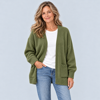 Madeleine™ – Cardigan Élégant à Devant Ouvert