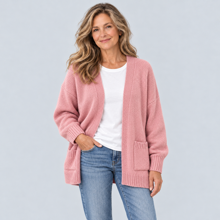 Madeleine™ – Cardigan Élégant à Devant Ouvert